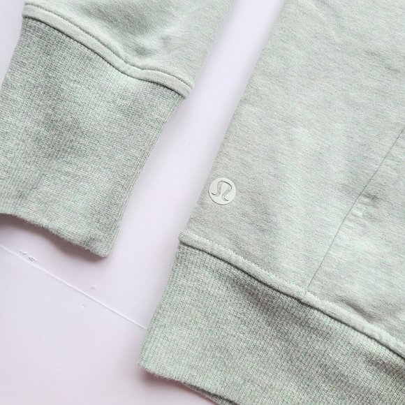 Lululemon Scuba Crew Neck Pullover Sweater in Heathered Springtime Green Size 4 - Picture 8 of 10